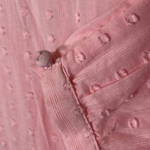 Lucky Brand Wrap Top Bubble Gum Pink Floral Top - Picture 7 of 9